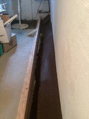 Prepping the space to be waterproofed!