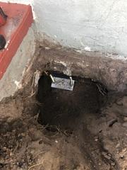 The brackets are then attached to the home's footer where the weight can then be transferred or shared with the piers rather than on the ground. This helps create a more stable foundation for years to come.