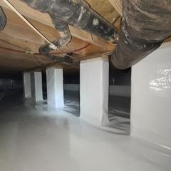 Made for 20-mil thick, 7-layer polyethylene composition with polyester chord reinforcement, CleanSpace is the most durable vapor barrier on the market. It is designed to seal, cover, and protect a crawl space or basement from moisture, humidity, and cold drafts.