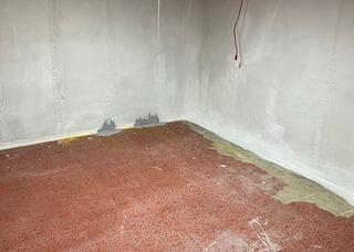 Basement with Water Damage