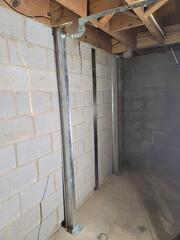 The PowerBrace system is an effective way to permanently stabilize foundation walls and reverse signs of wall failure without any invasive digging or drilling.