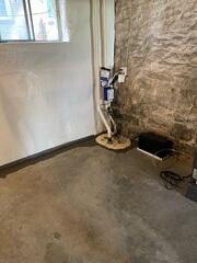Sump Pump Installed in the Basement