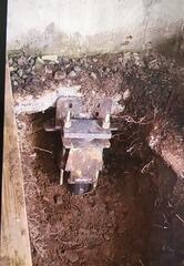 We were able to permanently stabilize the foundation of this home using push piers.