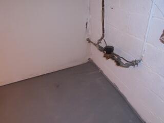 This was the basement prior to having a proper sump pump system.