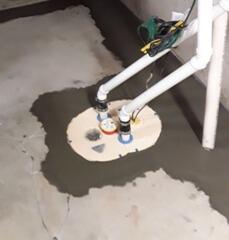 Installing Waterproofing in a Basement in Saint Peters, MO