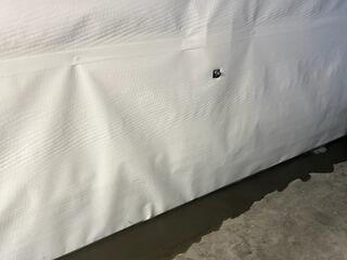 CleanSpace will help drain water down to WaterGuard, which will direct it toward the sump pump.