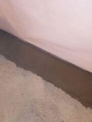 Trench for the WaterGuard is now covered with concrete.