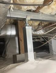 Finally, the Smart Jack is in place and the vapor barrier is sealed around it.