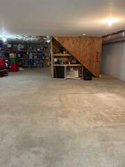 This was the basement, unfinished, and in need of an upgrade.