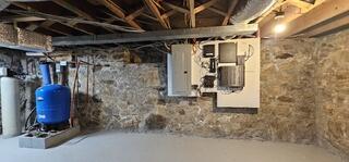 This home was getting water seepage in its basement and needed a full waterproofing system.