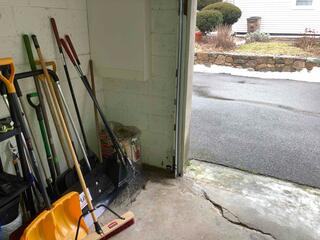 This was the below-grade garage that needed our waterproofing systems.