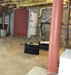This basement was getting water seepage and needed a proper solution to this problem.