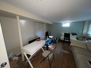 The floor above this basement was sagging and needed proper support.