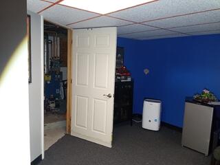 Before we installed our basement waterproofing system.