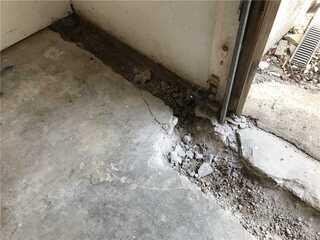 French Drain Install Site