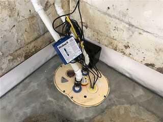 Installed Sump Pump