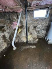 You can see here how wet this basement was and it was causing damage to everything throughout the space.