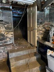 This basement was getting water seepage and it was causing damage throughout the space.
