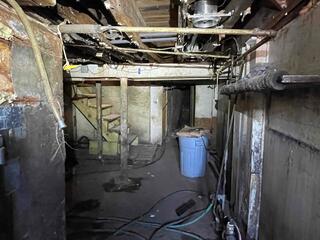 This is before we installed our waterproofing products.