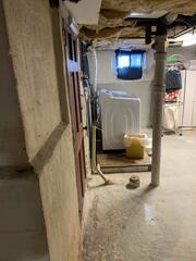 This basement was getting water seepage during heavy rains.