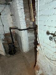 This is where our sump pump would be installed.