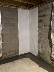 Utilizing our CleanSpace Wall System, our crew was able to channel any water seepage from this wall into this homeowner's drainage system.