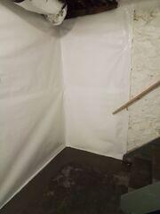 This CleanSpace vapor barrier and WaterGuard system will work in tandem to protect against basement moisture!