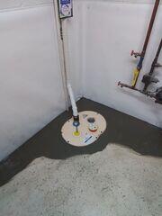 The TripleSafe™ has a powerful, cast-iron Zoeller® ⅓ horsepower sump pump set at the lowest level.