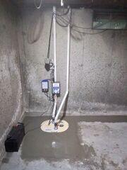 This TripleSafe sump pump system provided the right amount of protection against basement moisture. Tying in with the XL TrenchDrain and WaterGuard French drain system, this system works in tandem to remove unwanted basement moisture.