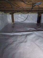 Our CleanSpace vapor barrier, installed along the floor and walls, helps protect against unwanted moisture. Additionally, spray foam helps seal off any additional gaps.