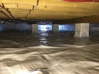 Our CleanSpace moisture barrier does a great job at keeping moisture out. It's inorganic material will not allow it to grow mold either!