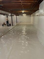 Encapsulating Basement Liberty Basement Systems - Basement Waterproofing Photo Album - A ...