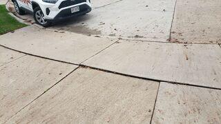 In Oshkosh, WI, a homeowner faced the headache of unlevel concrete, posing a trip hazard and diminishing curb appeal. Notice in the before photo the uneven surfaces ready for a makeover.