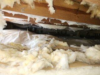 Upon inspection, the Design Specialist immediately observed that the wooden floor joists in the crawl space were sagging under the weight of the appliances and furniture in the home.