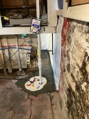 Our crew installed our various waterproofing solutions in Ryan's basement, leaving him with peace of mind.