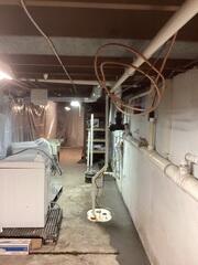 Our crew went out to Andrew's home and installed a full basement waterproofing system.