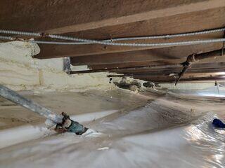 Our crew installed our patented CleanSpace crawl space solution to combat the issues this homeowner was facing.