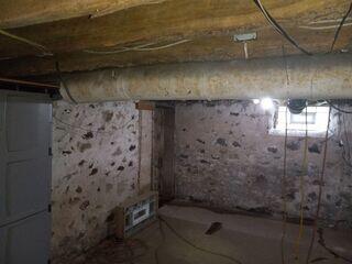 When homeowners in Marshfield, WI, noticed their foundation starting to fail, they reached out to us for help. As shown in the before photo, the foundation was in need of serious repair.