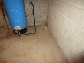 This would be where our sump pump system would be installed.