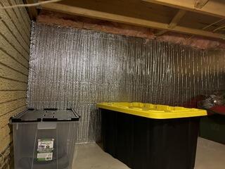 This type of insulation was not working to regulate the temperatures in the crawl space and was not installed on all walls. This lack of insulation was effecting the whole home.