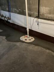 Our crew installed our patented WaterGuard drainage system, SuperSump Plus sump pump, and CleanSpace systems to give this homeowner peace of mind for years to come!
