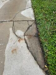 The homeowner's concrete driveway had suffered severe damage, with numerous cracks forming and sections sinking into the ground.