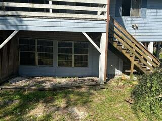 This side of the elevated home was visibly collapsing and urgently required stable support.