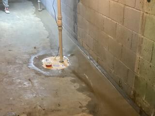 Our crew installed our SuperSump Plus system as well as a full perimeter drainage system to keep Matthew's basement dry!