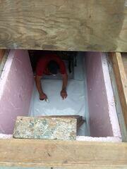 Through our step-by-step comprehensive crawlspace encapsulation service, highlighted in this photo gallery, we installed our CleanSpace system.
