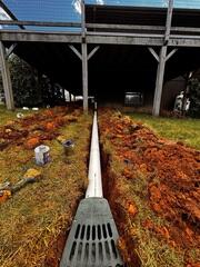 This drain is connected to a sump pump in the basement.