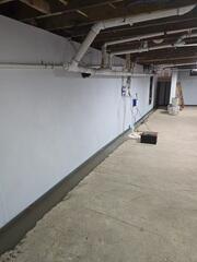 Our crew installed our patented waterproofing solutions, ensuring this basement stays dry all year round!
