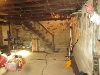 This basement was getting water seepage from the walls and below the floor.