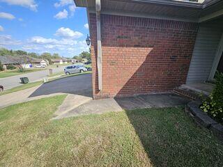 Significant concrete settlement.