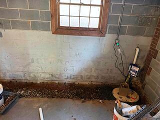 The Triplesafe sump pump will keep this customers basement dry by providing triple protection against water intrusion. It features three pumps: a primary pump, a secondary pump, and a battery-operated backup pump. The primary pump handles normal water levels, the secondary pump activates if the primary fails or can't keep up, and the battery-operated pump ensures operation during power outages.
